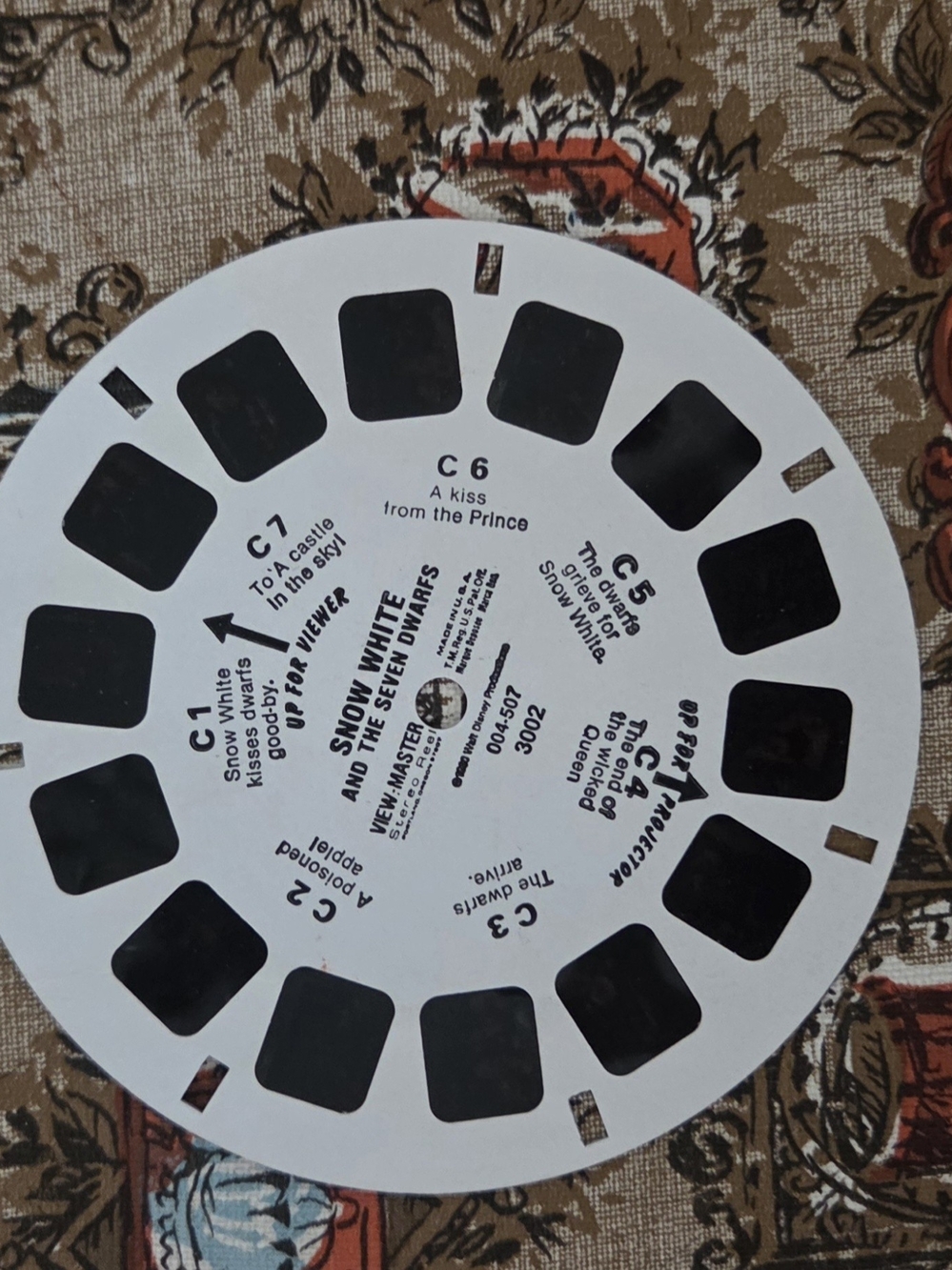 Vintage 80s View-Master stereo reel featuring Walt Disney's Snow White and the S
